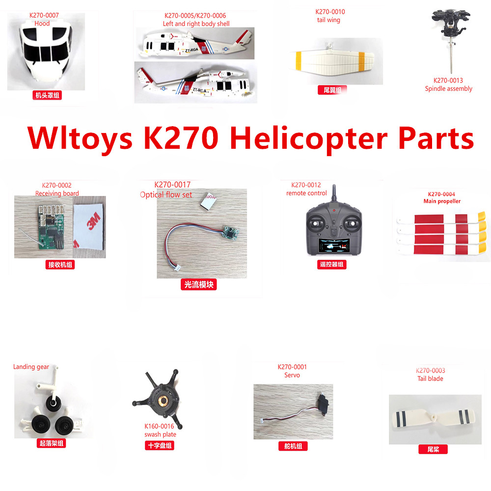 Rc Helicopter Coaxial - Wltoys xk k270 rc helicóptero peças