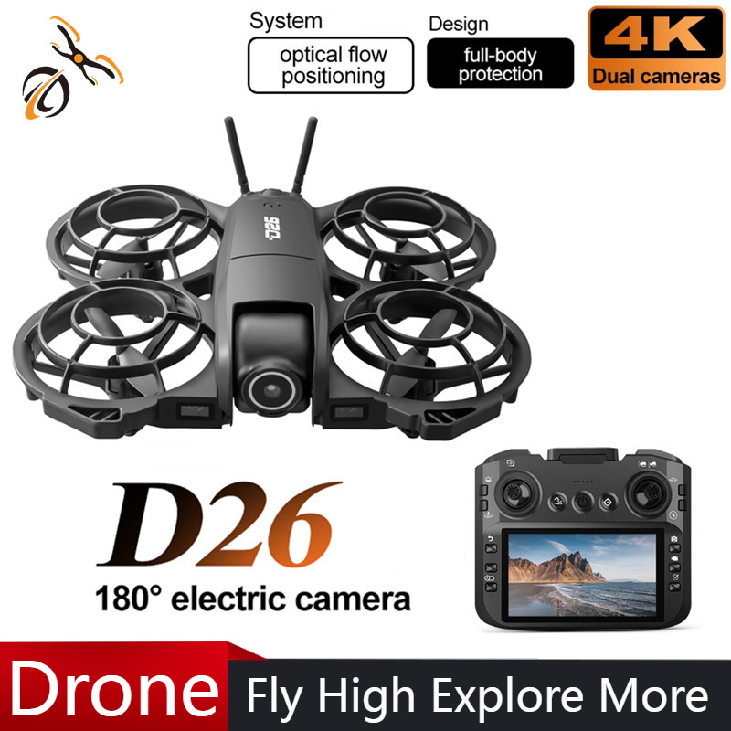 Drone D26 4K Aéreo HD 180 °    - Rc Helicopter Case avaliação e preço