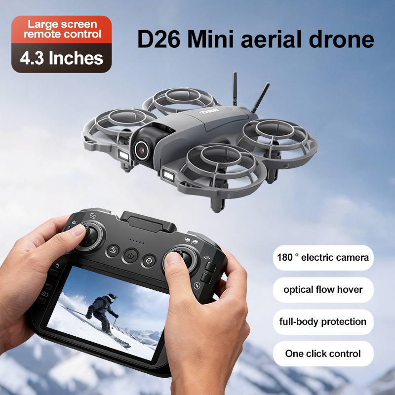 Drone D26 4K Aéreo HD 180 °    - Rc Helicopter Case avaliação e preço